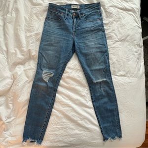 Madewell distressed skinny jeans